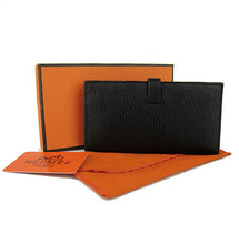 Load image into Gallery viewer, Hermes Wallet H008 Wallet Cow Leather Black

