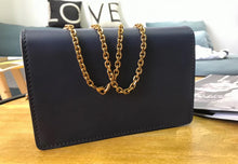 Load image into Gallery viewer, Dior Navy Blue JAdior Wallet On Chain Pouch
