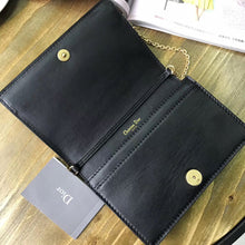 Load image into Gallery viewer, Dior Black JAdior Wallet On Chain Pouch
