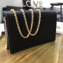 Load image into Gallery viewer, Dior Black JAdior Wallet On Chain Pouch
