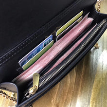 Load image into Gallery viewer, Dior Black JAdior Wallet On Chain Pouch
