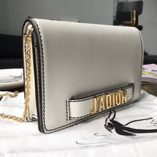 Load image into Gallery viewer, Dior White JAdior Wallet On Chain Pouch
