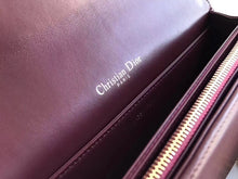 Load image into Gallery viewer, Dior Lady Dior Clutch With Chain In Bordeaux Lambskin
