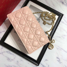 Load image into Gallery viewer, Dior Lady Dior Clutch With Chain In Nude Lambskin
