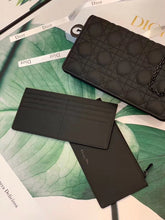 Load image into Gallery viewer, Dior Lady Dior Ultra Black Clutch With Chain
