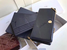 Load image into Gallery viewer, Dior Lady Dior Clutch With Chain In Indigo Blue Patent
