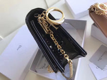 Load image into Gallery viewer, Dior Lady Dior Clutch With Chain In Black Patent
