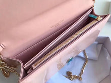 Load image into Gallery viewer, Dior Lady Dior Clutch With Chain In Pink Patent
