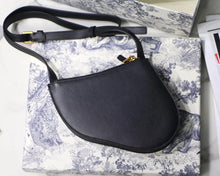 Load image into Gallery viewer, Dior Saddle Trio Pouch With Strap In Black Calfskin
