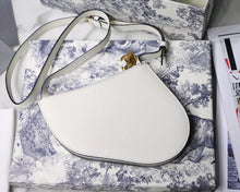 Load image into Gallery viewer, Dior Saddle Trio Pouch With Strap In White Calfskin
