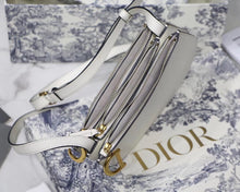 Load image into Gallery viewer, Dior Saddle Trio Pouch With Strap In White Calfskin
