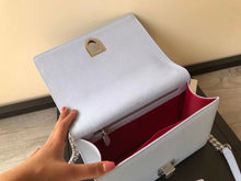 Load image into Gallery viewer, Dior Diorama Flap Bag In Blue Pale Grained Calfskin
