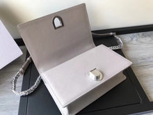 Load image into Gallery viewer, Dior Diorama Flap Bag In Pearl Grey Grained Calfskin
