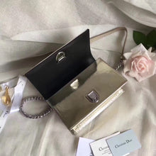 Load image into Gallery viewer, Dior Diorama Bag In Champagne Metallic Calfskin

