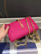 Load image into Gallery viewer, Yves Saint Laurent Medium Monogramme Tassel Bag In Red Calfskin
