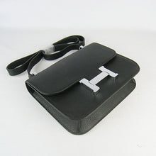 Load image into Gallery viewer, Hermes Constance Cowskin Leather Bag H017 black silver
