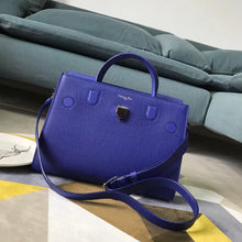 Load image into Gallery viewer, Dior Diorever Tote Bag In Blue Calfskin Leather
