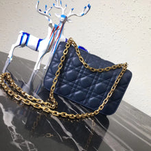 Load image into Gallery viewer, Dior Small Dioraddict Flap Bag In Blue Lambskin
