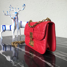 Load image into Gallery viewer, Dior Small Dioraddict Flap Bag In Cherry Lambskin
