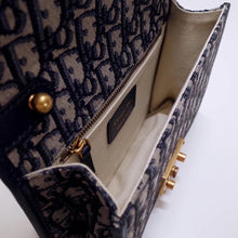 Load image into Gallery viewer, Dior Small Dioraddict Flap Bag In Blue Oblique Canvas
