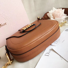 Load image into Gallery viewer, Dior D-Fence Saddle Bag In Brown Calfskin
