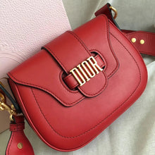 Load image into Gallery viewer, Dior D-Fence Saddle Bag In Red Calfskin
