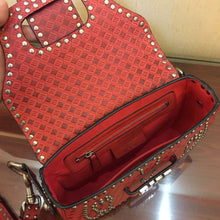 Load image into Gallery viewer, Dior D-Fence Saddle Bag In Red Studded Calfskin
