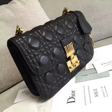 Load image into Gallery viewer, Dior Dioraddict Flap Bag In Black Lambskin
