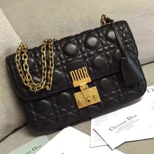 Load image into Gallery viewer, Dior Dioraddict Flap Bag In Black Lambskin
