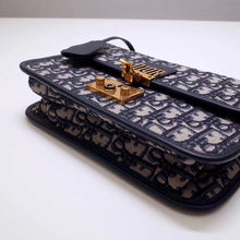 Load image into Gallery viewer, Dior Dioraddict Flap Bag In Blue Oblique Canvas
