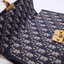 Load image into Gallery viewer, Dior Dioraddict Flap Bag In Blue Oblique Canvas

