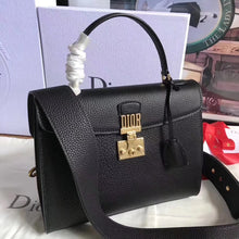 Load image into Gallery viewer, Dior DiorAddict Tote Bag In Black Grained Leather
