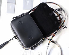Load image into Gallery viewer, Dior Diorodeo Flap Bag In Black Calfskin
