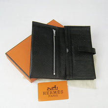Load image into Gallery viewer, Hermes Wallet H015 Wallet Cow Leather Black
