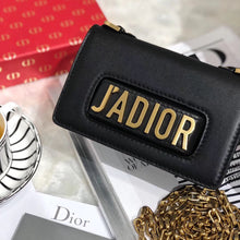 Load image into Gallery viewer, Dior Black Mini J&#39;Adior Calfskin Flap Bag
