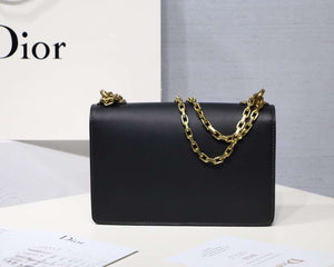 Dior Black J'Adior Calfskin Flap Bag