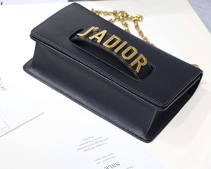 Dior Black J'Adior Calfskin Flap Bag