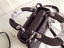 Load image into Gallery viewer, Dior Bordeaux Lambskin Mini Lady Dior Bag With Chain
