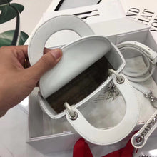 Load image into Gallery viewer, Dior Lady Dior Mini Chain Bag In White Lambskin
