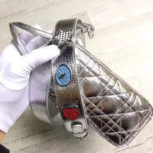 Load image into Gallery viewer, Dior My Lady Dior Bag In Silver Grained Calfskin
