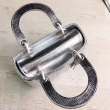 Load image into Gallery viewer, Dior My Lady Dior Bag In Silver Grained Calfskin
