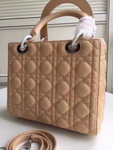 Load image into Gallery viewer, Dior Medium Lady Dior Bag In Apricot Lambskin
