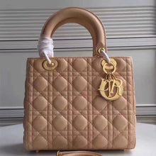 Load image into Gallery viewer, Dior Medium Lady Dior Bag In Apricot Lambskin
