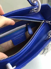 Load image into Gallery viewer, Dior Medium Lady Dior Bag In Blue Lambskin
