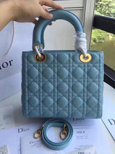 Load image into Gallery viewer, Dior Medium Lady Dior Bag In Celeste Lambskin

