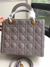 Load image into Gallery viewer, Dior Medium Lady Dior Bag In Grey Lambskin
