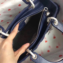 Load image into Gallery viewer, Dior Medium Lady Dior Bag In Indigo Blue Cannage Lambskin
