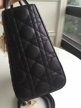 Load image into Gallery viewer, Dior Medium Lady Dior Bag In Black Lambskin
