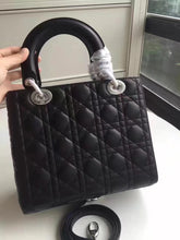Load image into Gallery viewer, Dior Medium Lady Dior Bag In Black Lambskin
