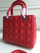 Load image into Gallery viewer, Dior Medium Lady Dior Bag In Red Lambskin
